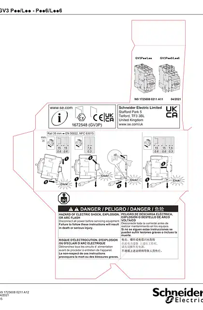 schneider施耐德GV3 P.._L.._ GV3 P..6_L..6 - Everlink circuit breaker - 说明页